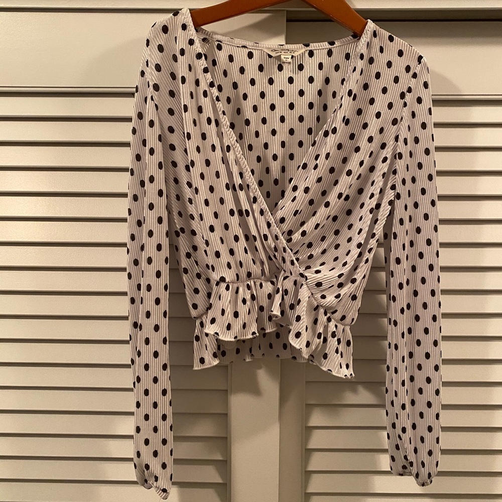 Super sweet miss selfridge polka dot top